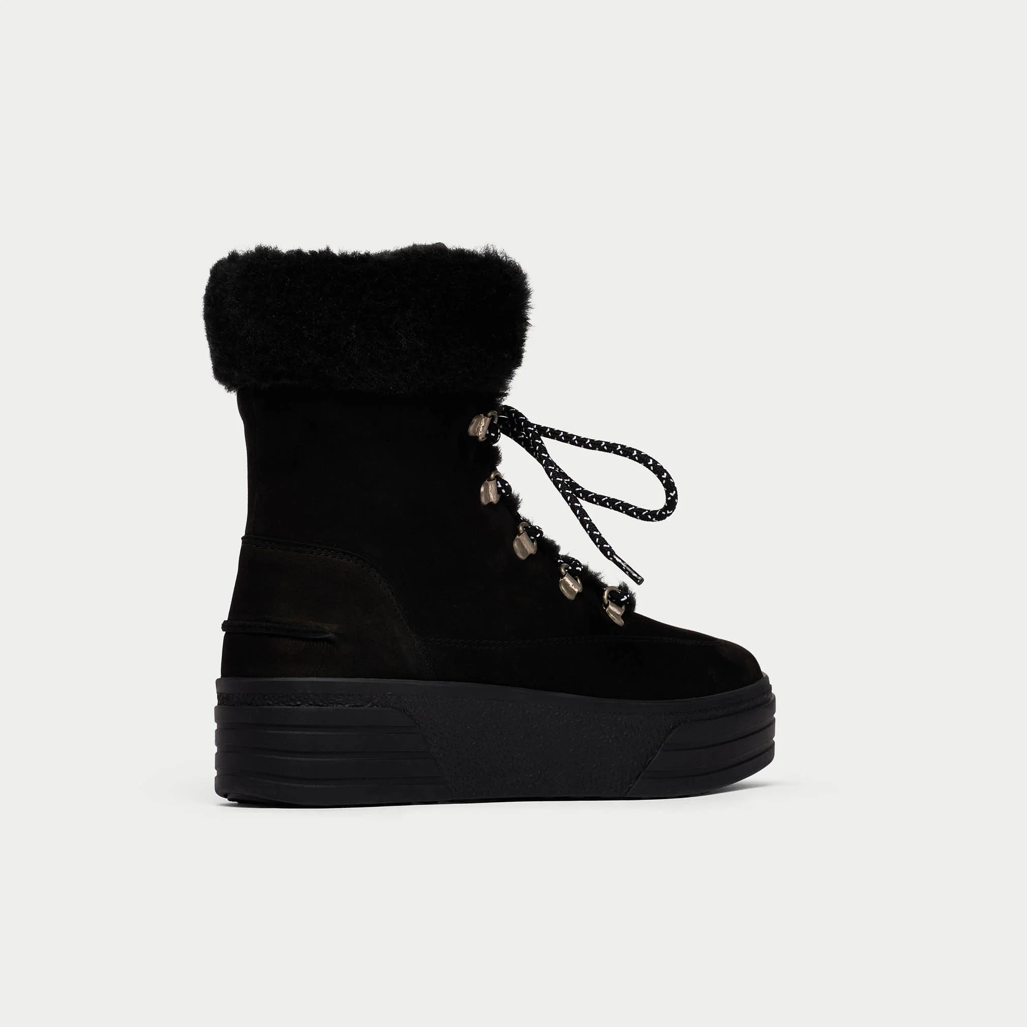 Abbie - Black Nubuck Leather Boots - Image 3