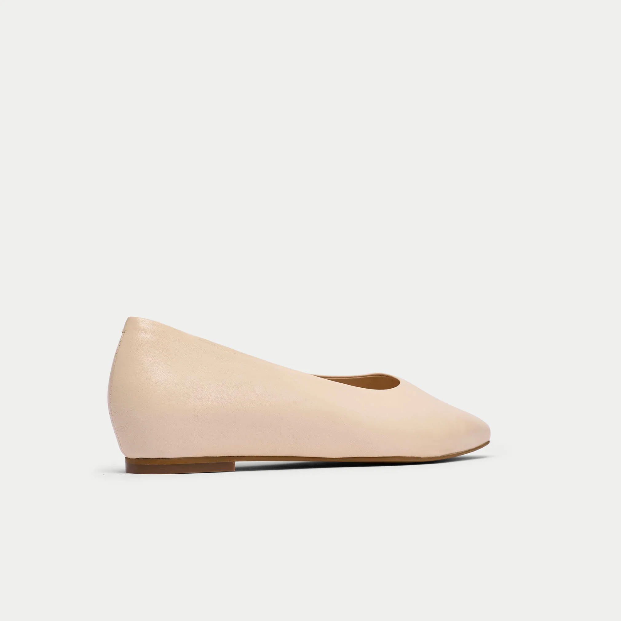 Agata - Butter Cream Leather Ballerinas - Image 3