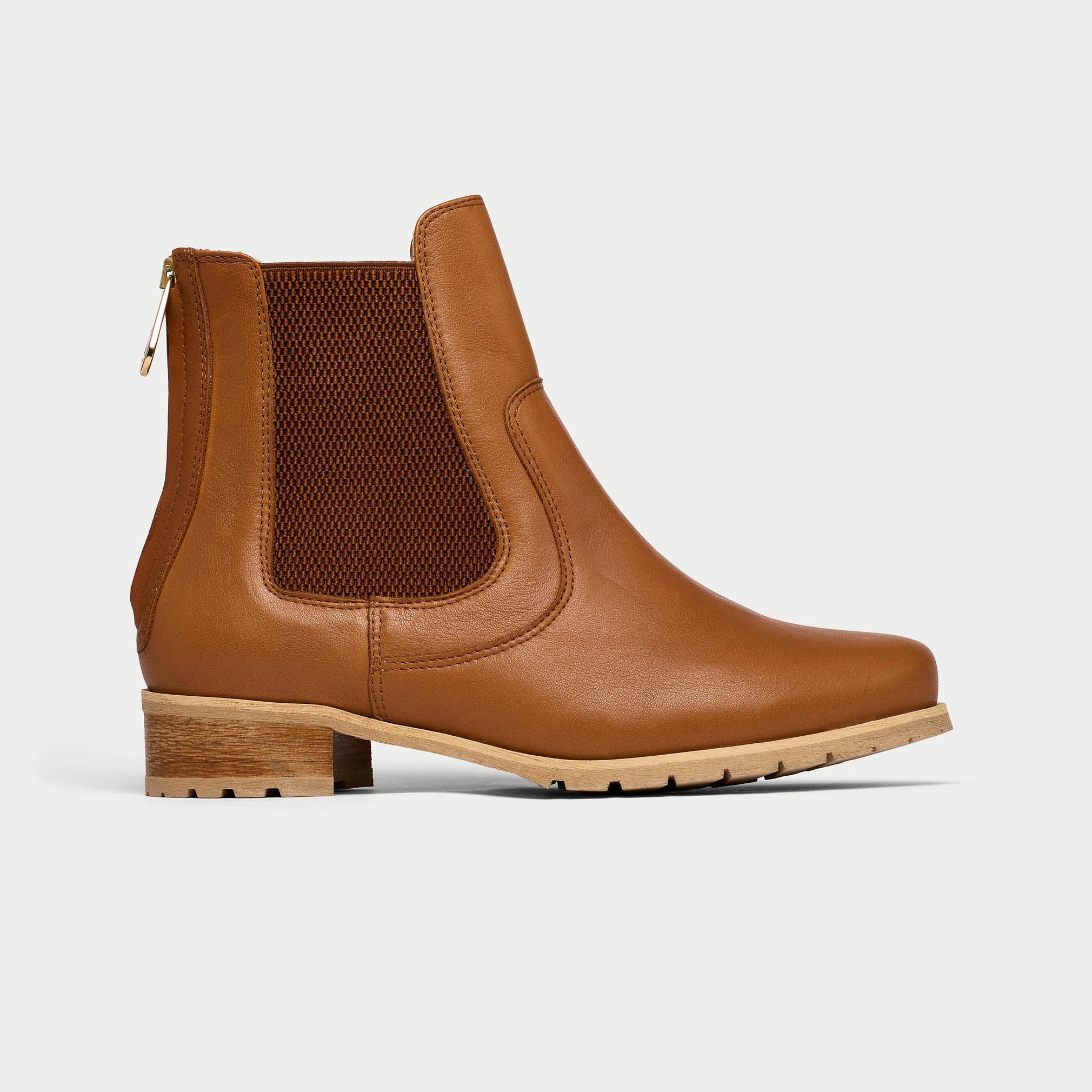 Alice - Tan Leather Boots