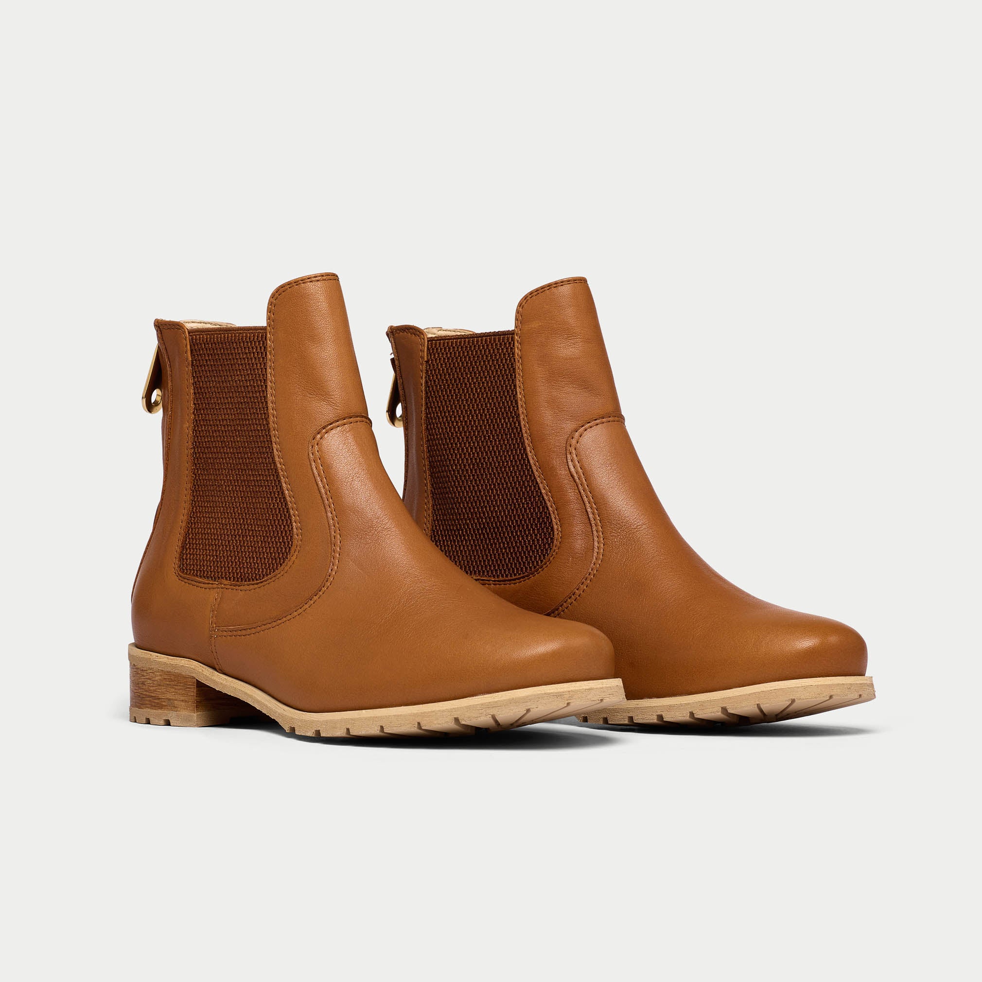 Alice - Tan Leather Boots - Image 2
