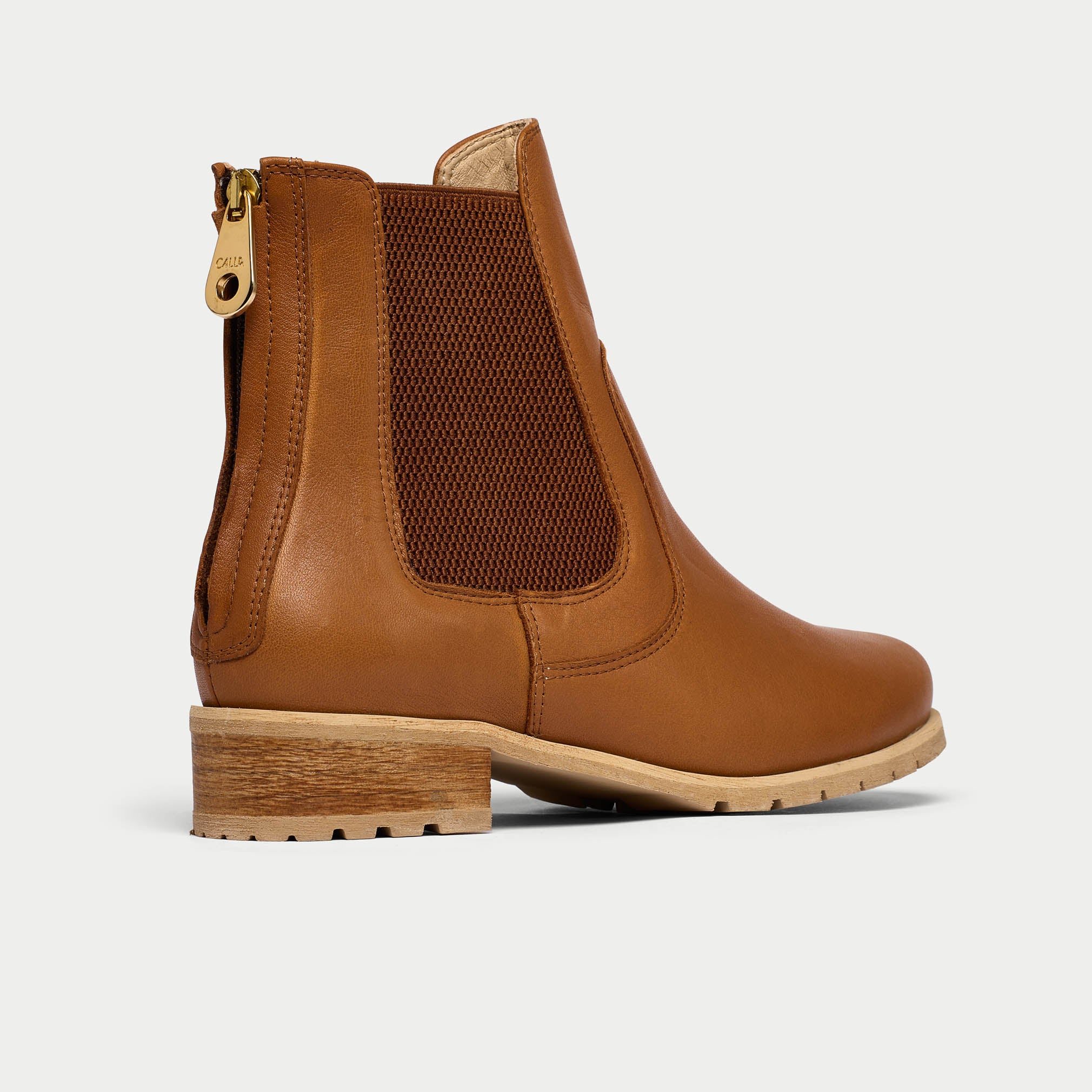 Alice - Tan Leather Boots - Image 5
