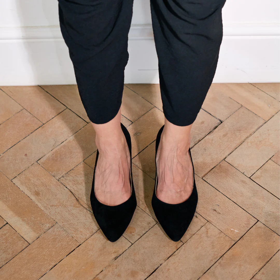 Ava - Black Suede Pumps - Image 9