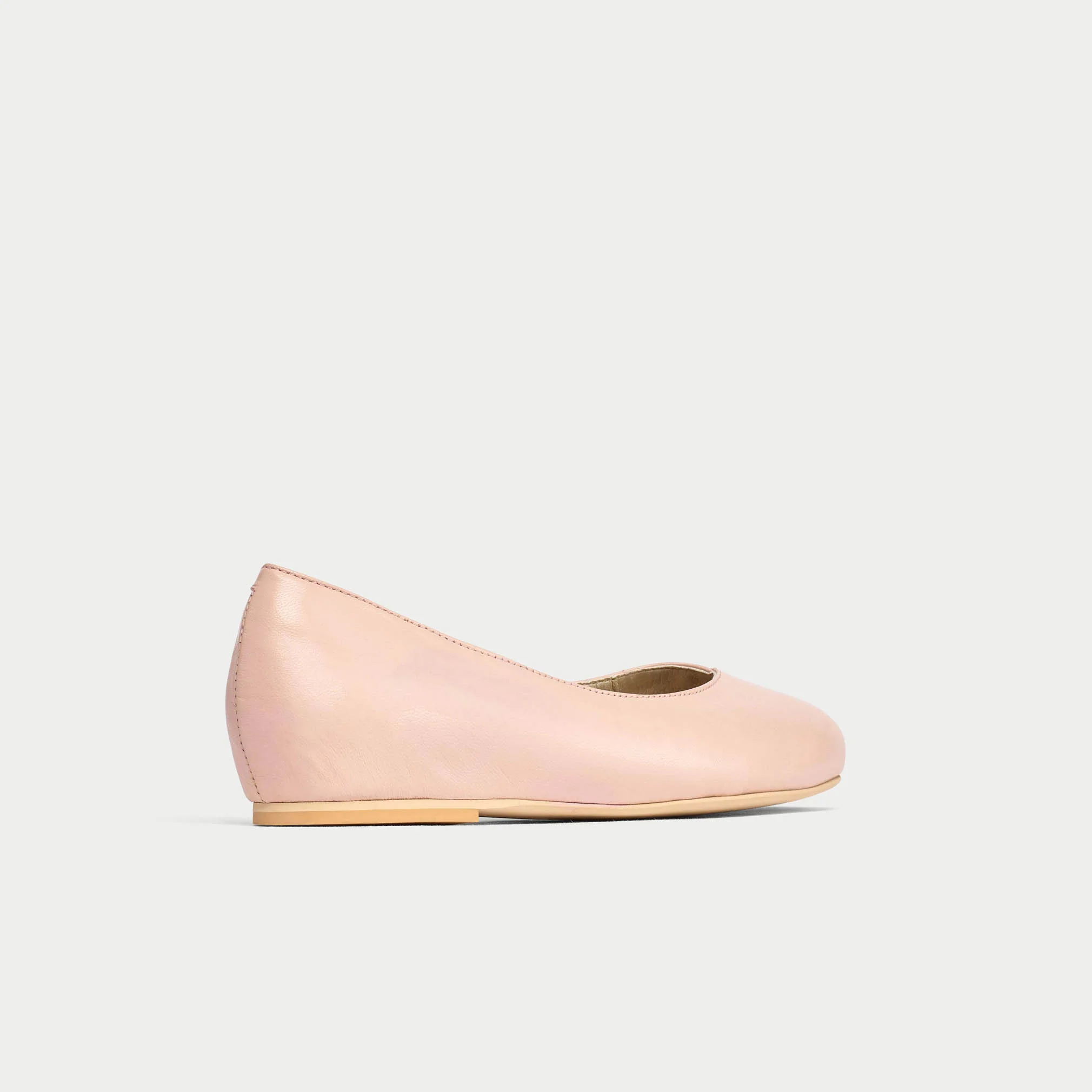 Charlotte - Pale Pink Leather Ballerinas - Image 10