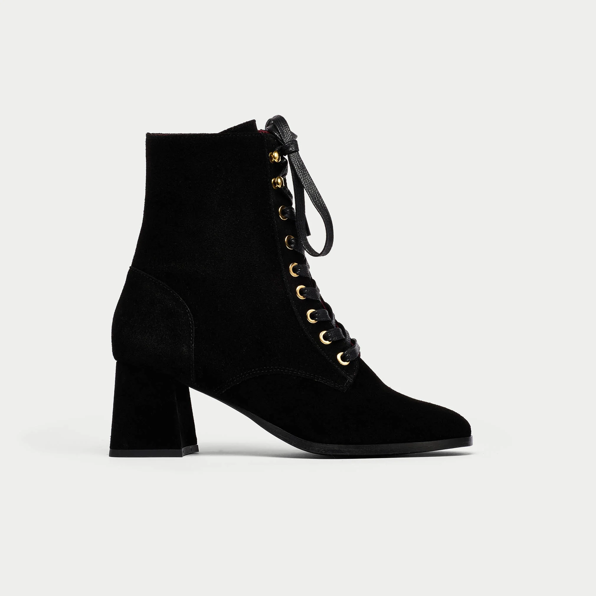 Cleo - Black Suede Boots