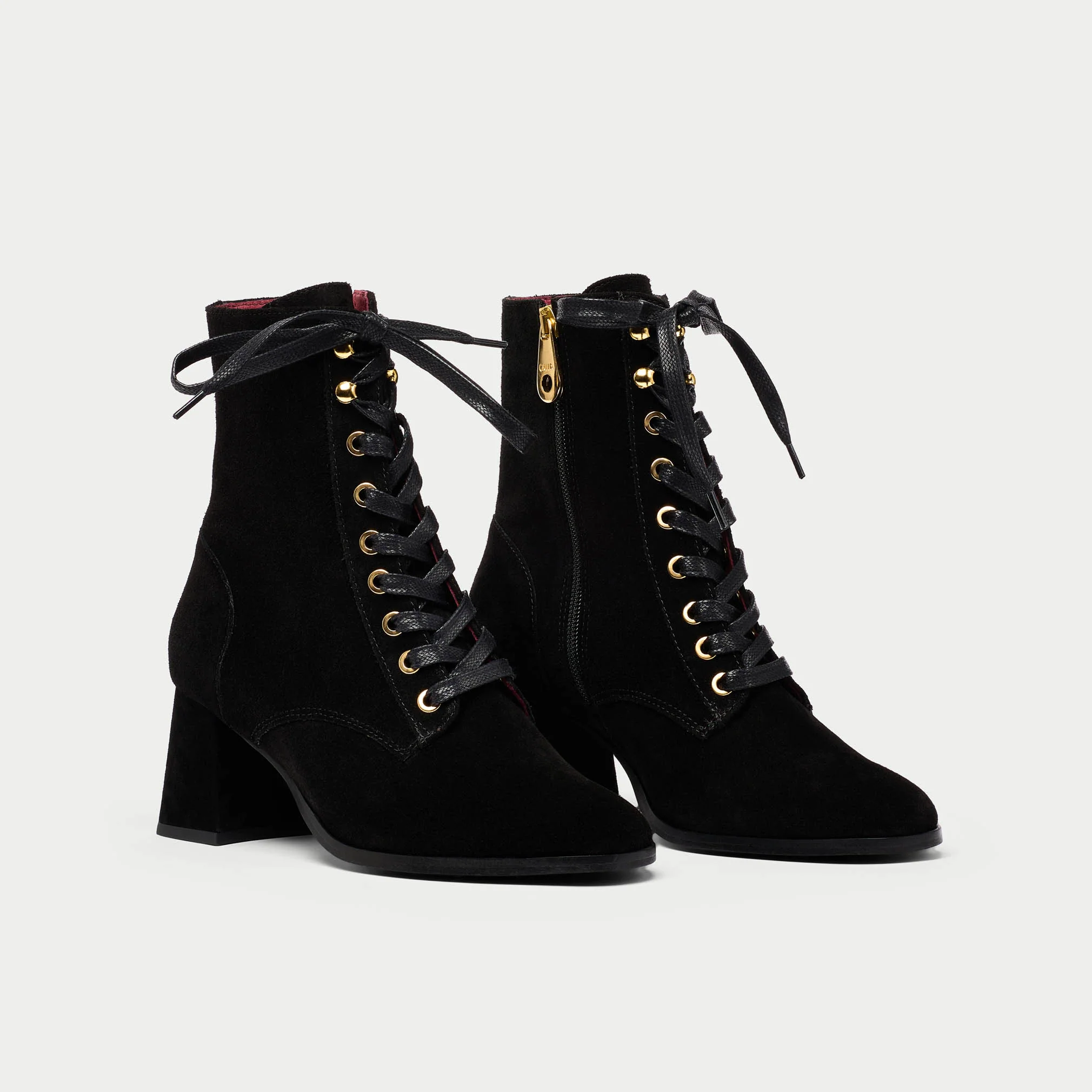 Cleo - Black Suede Boots - Image 2