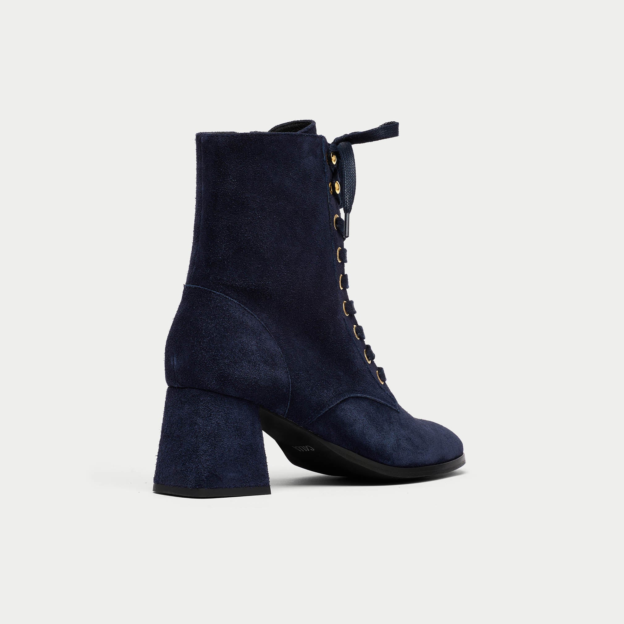 Cleo - Navy Suede Boots - Image 7
