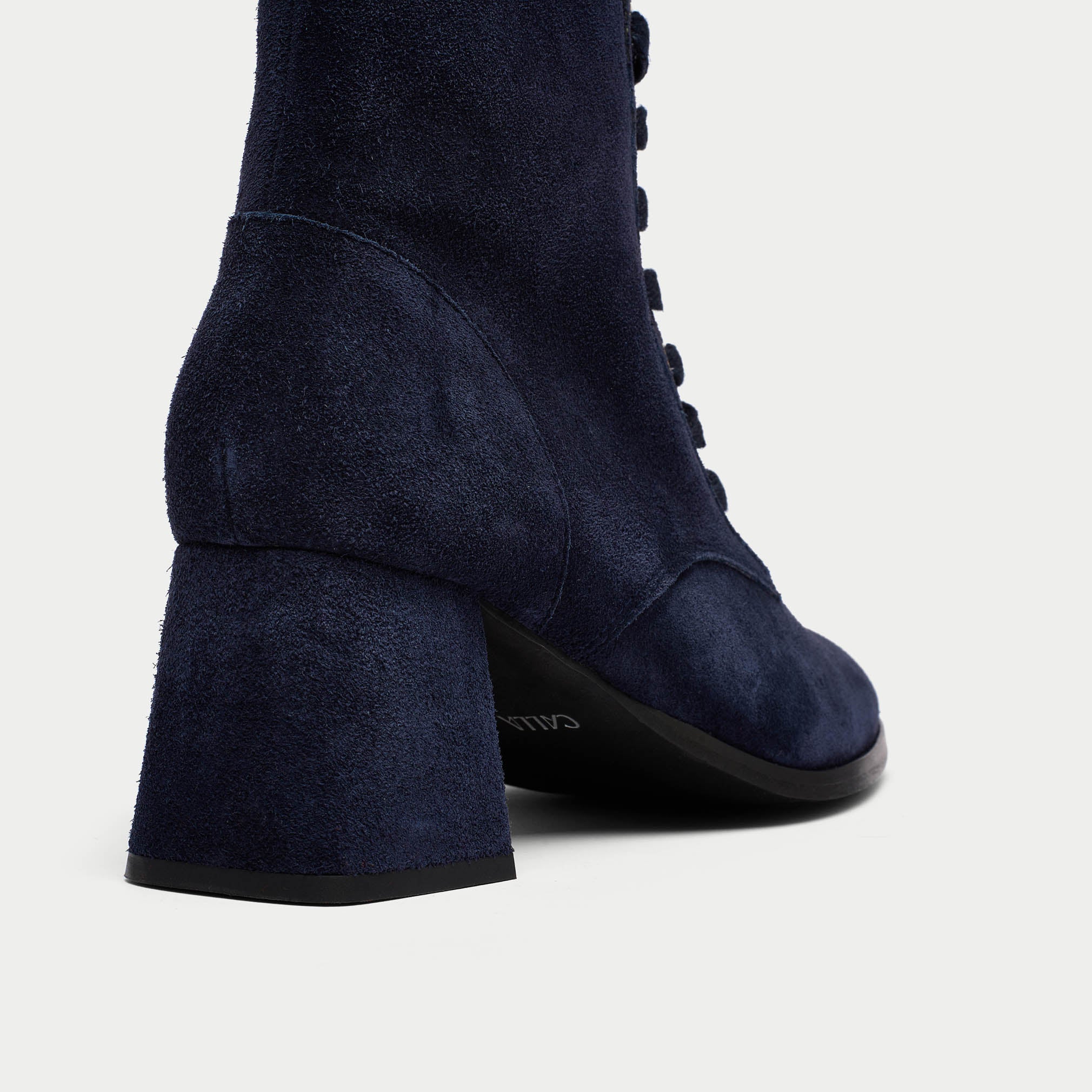 Cleo - Navy Suede Boots - Image 8