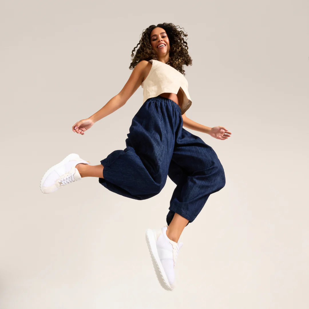 Cosmos - Chunky-Sole White Mesh Wide Fit Sneakers - Image 12