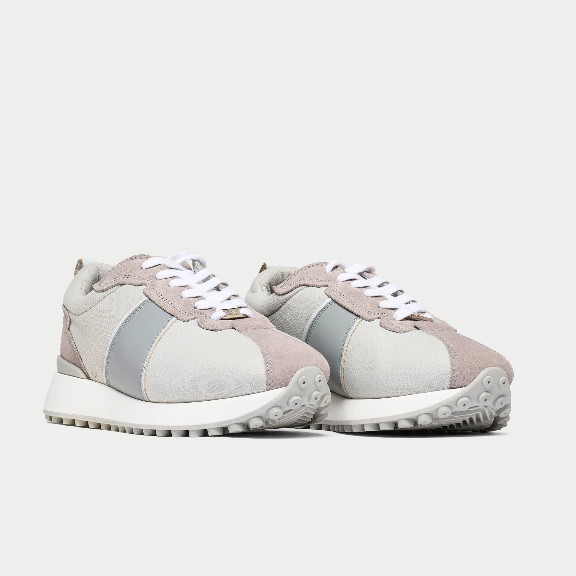 Cosmos - Chunky-Sole Gray Wide Fit Sneakers - Image 2