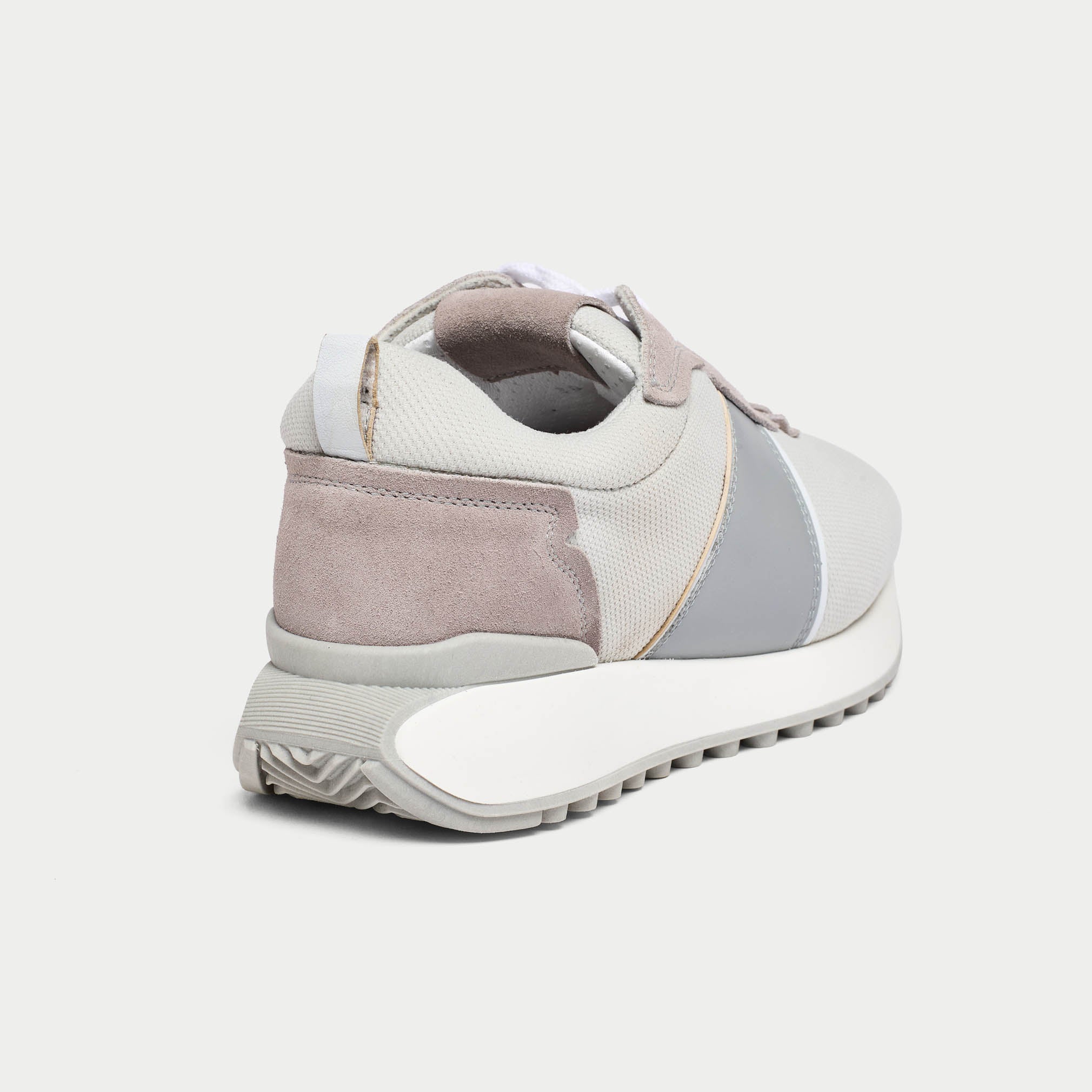 Cosmos - Chunky-Sole Gray Wide Fit Sneakers - Image 4