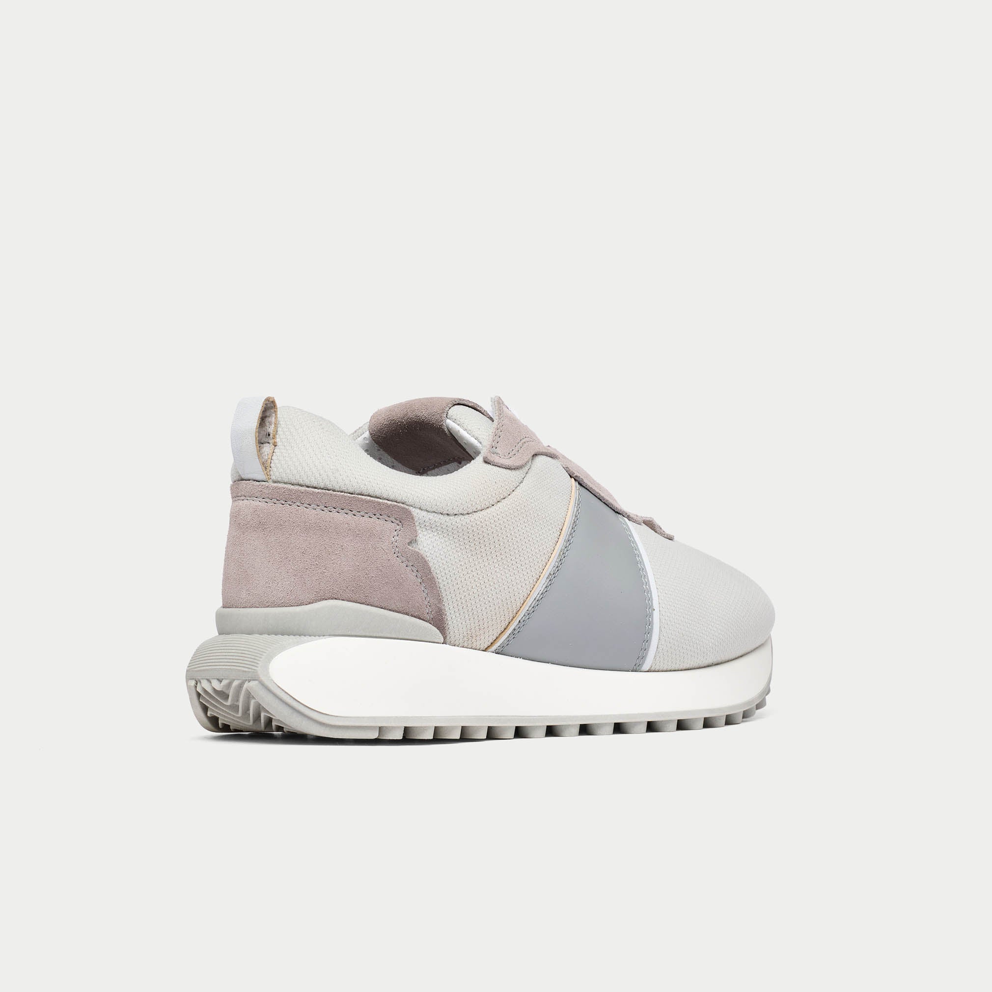 Cosmos - Chunky-Sole Gray Wide Fit Sneakers - Image 6