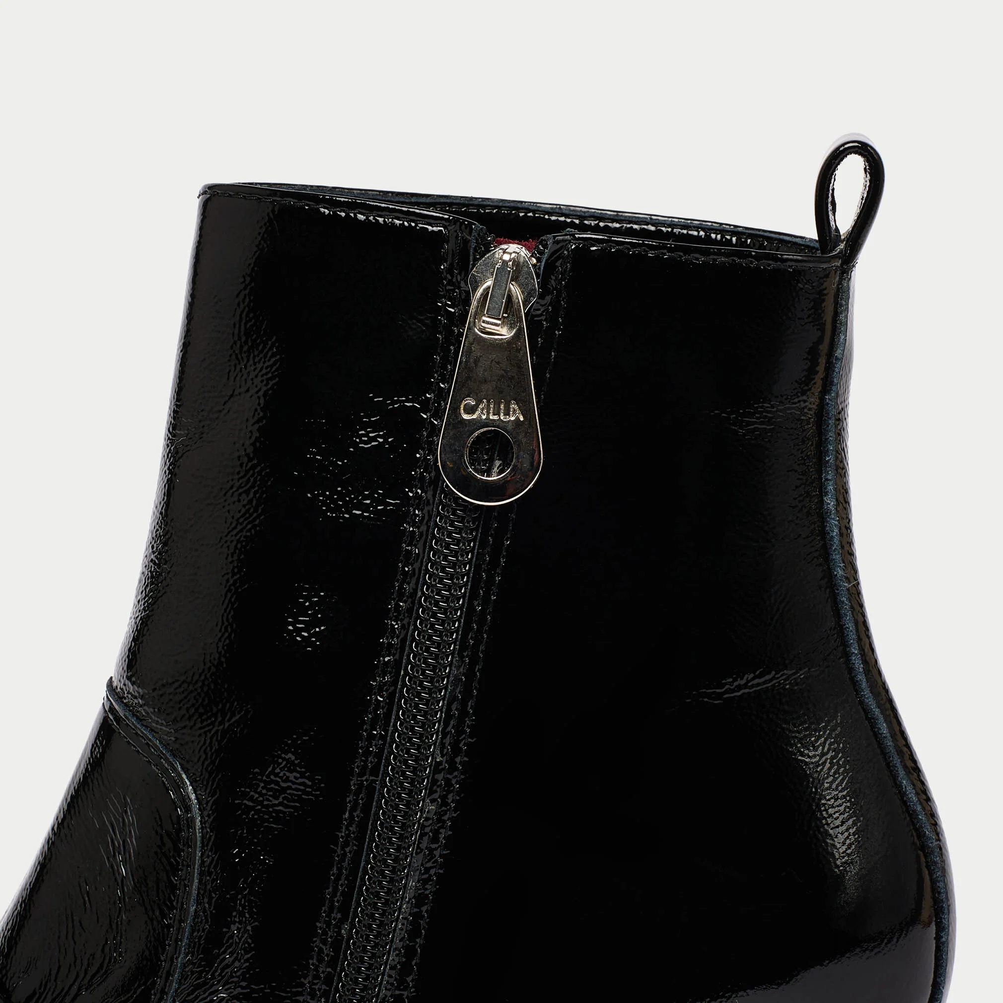 Daphne - Black Shine Leather Boots - Image 6
