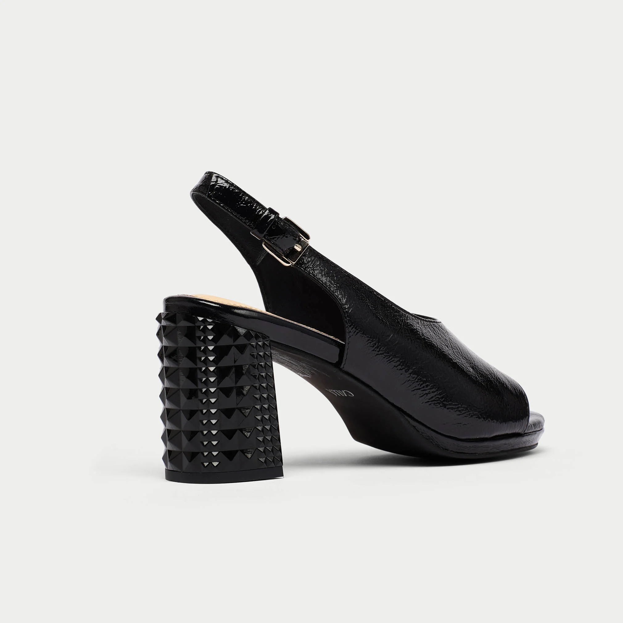 Fern - Black Shine Leather Slingbacks - Image 7