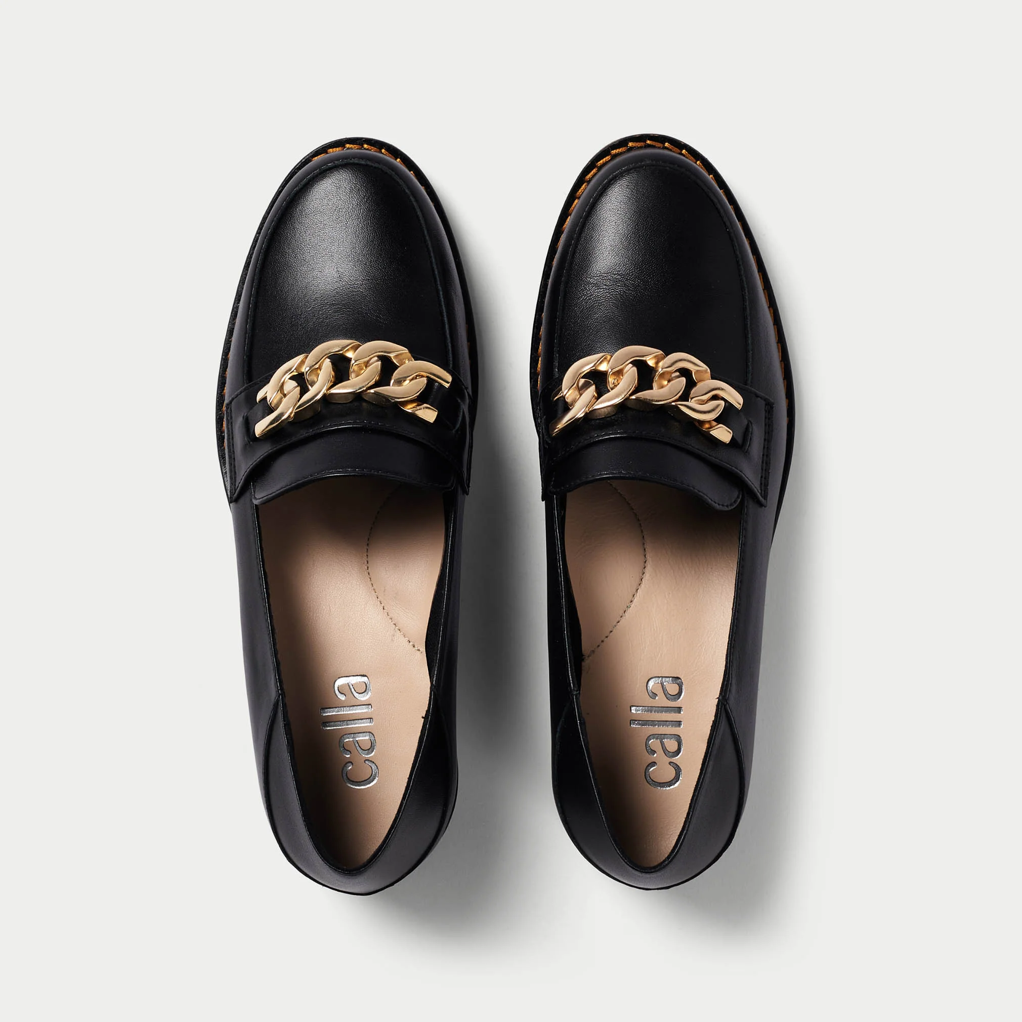 Lucille - Black Leather Loafers - Image 6