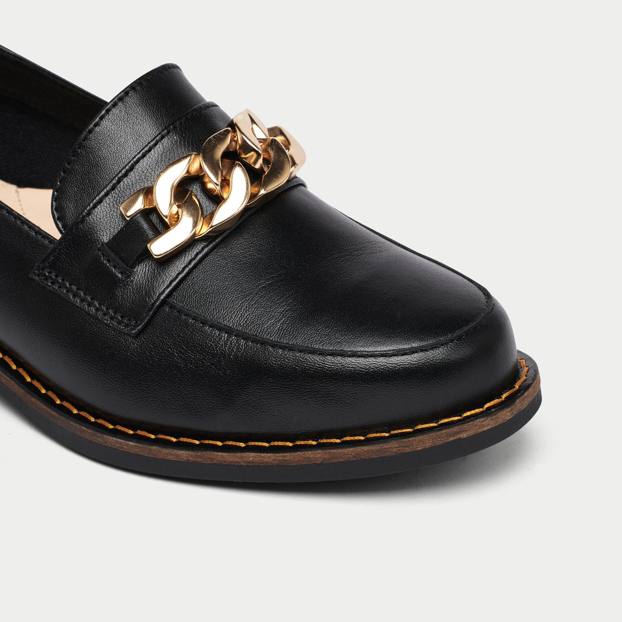 Lucille - Black Leather Loafers - Image 7