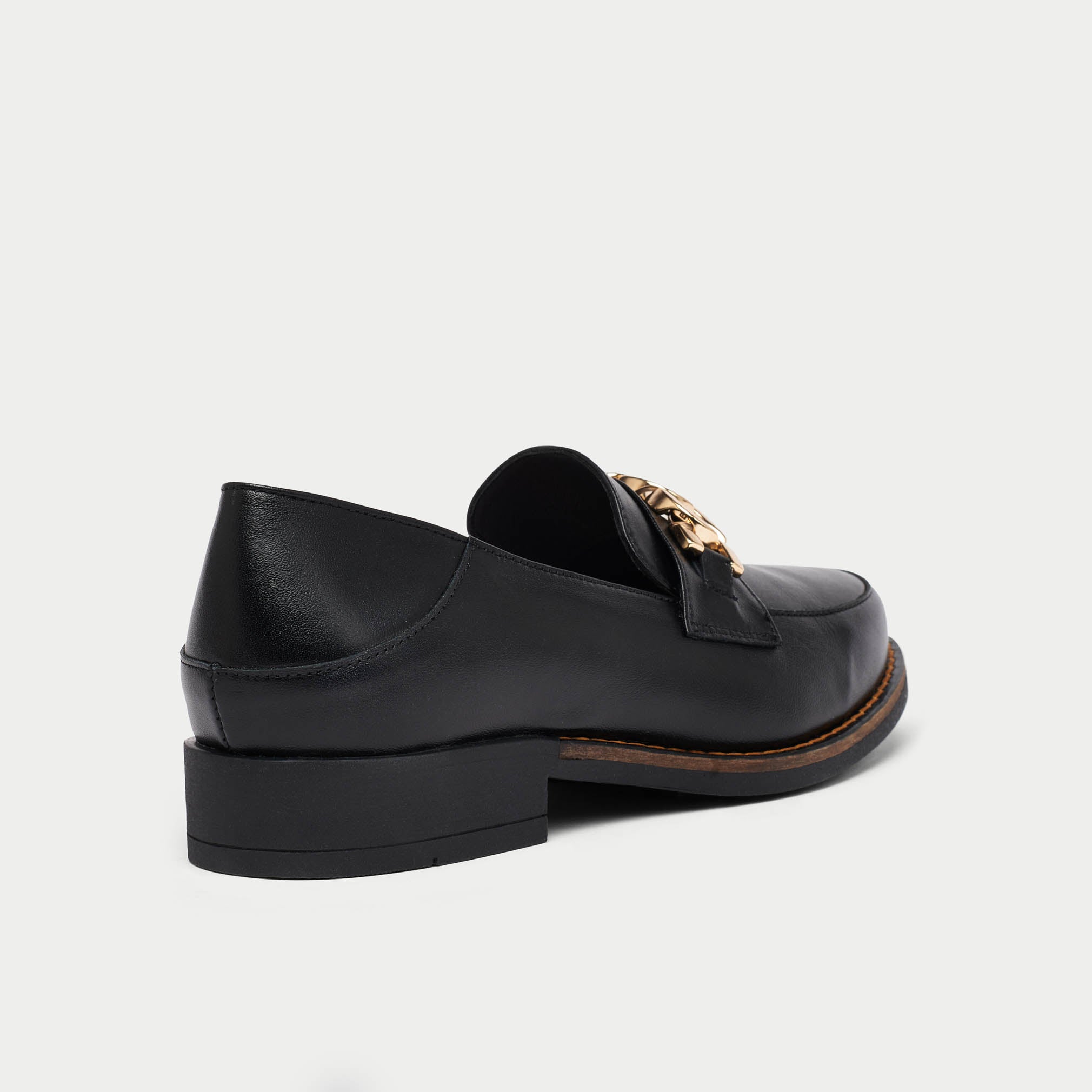 Lucille - Black Leather Loafers - Image 8