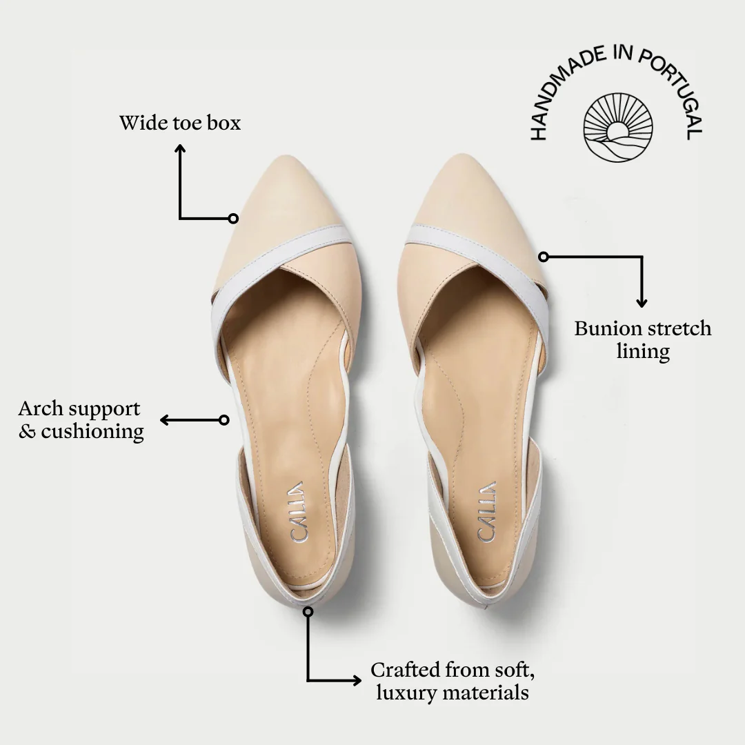 Maria - White Mix Flats - Image 4