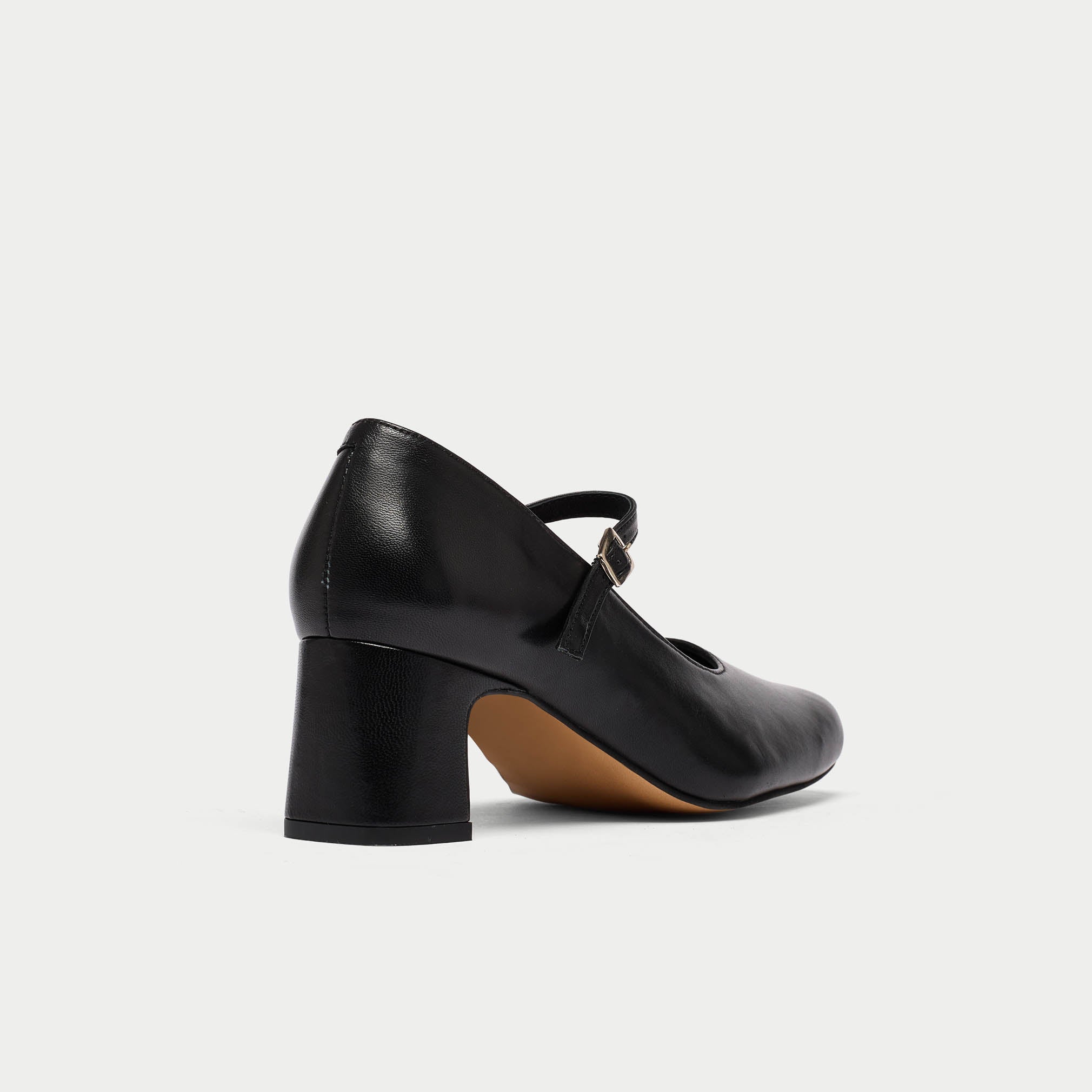 Mary Jane - Black Leather Pumps - Image 3