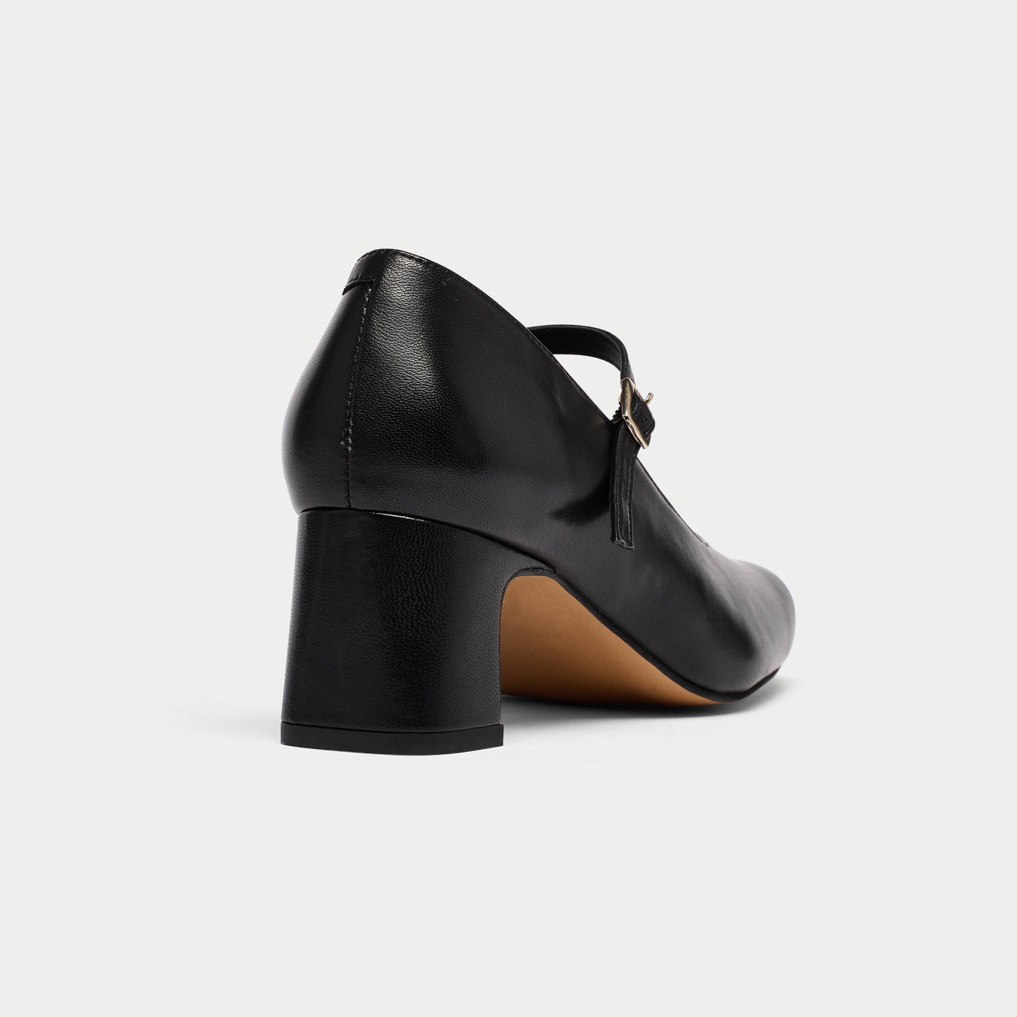 Mary Jane - Black Leather Pumps - Image 6