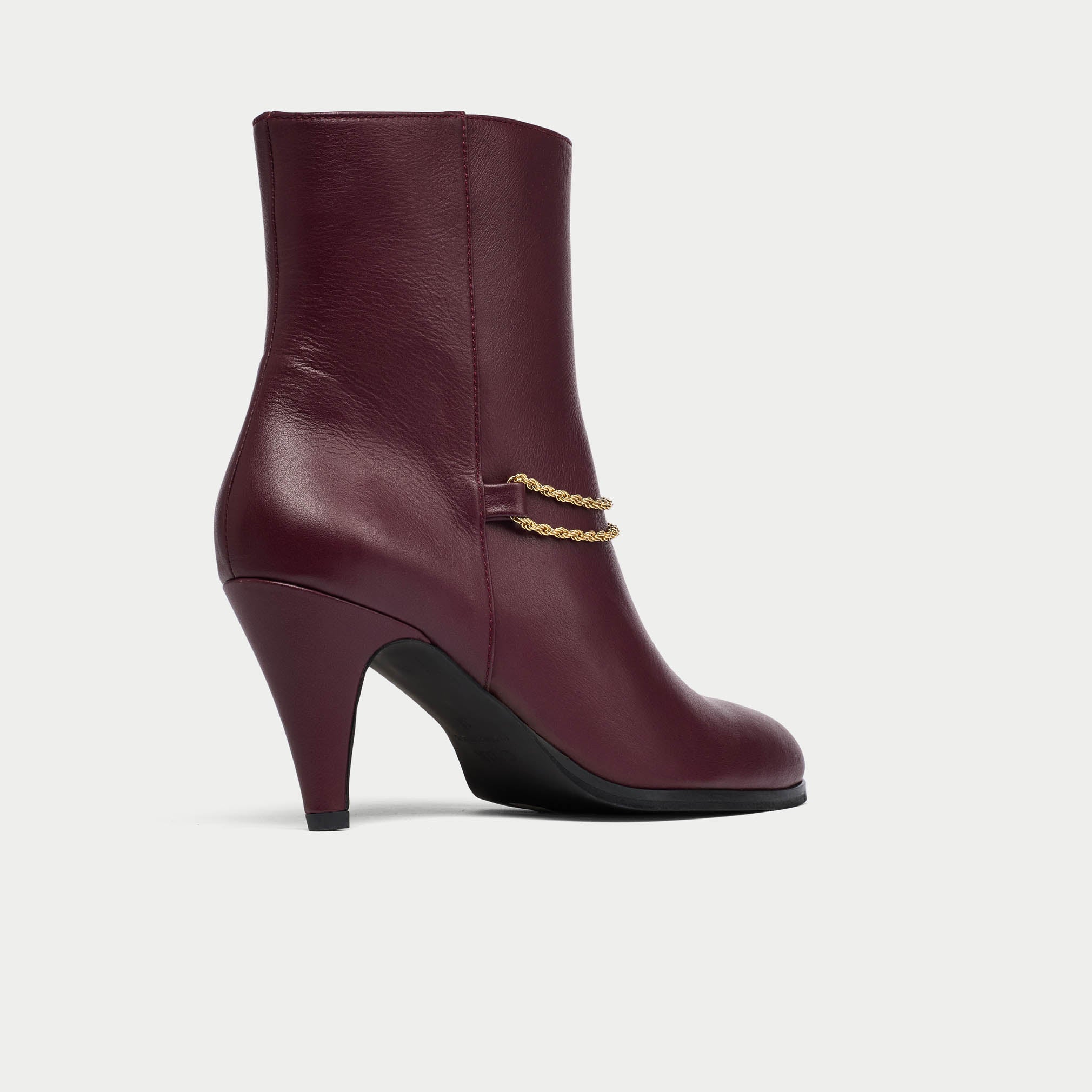 Maya - Cherry Leather Boots - Image 5