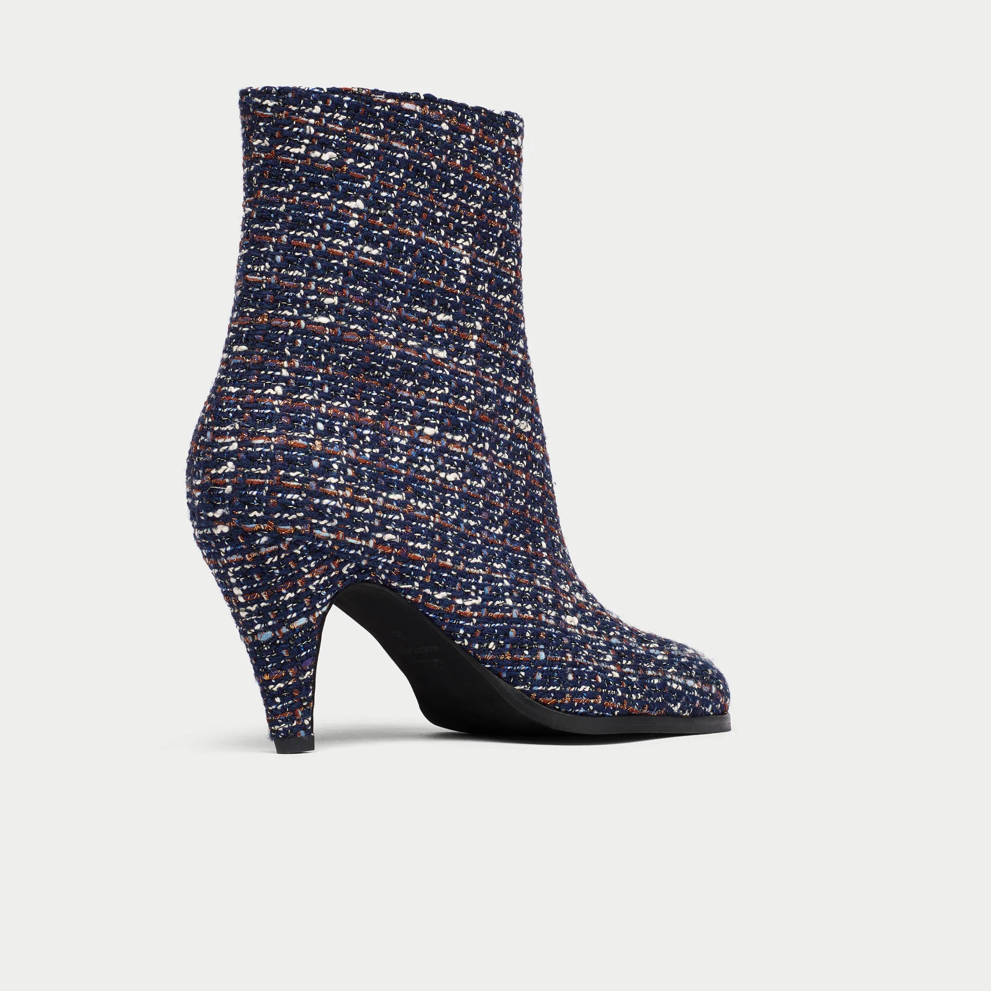 Maya - Navy Tweed Boots - Image 7
