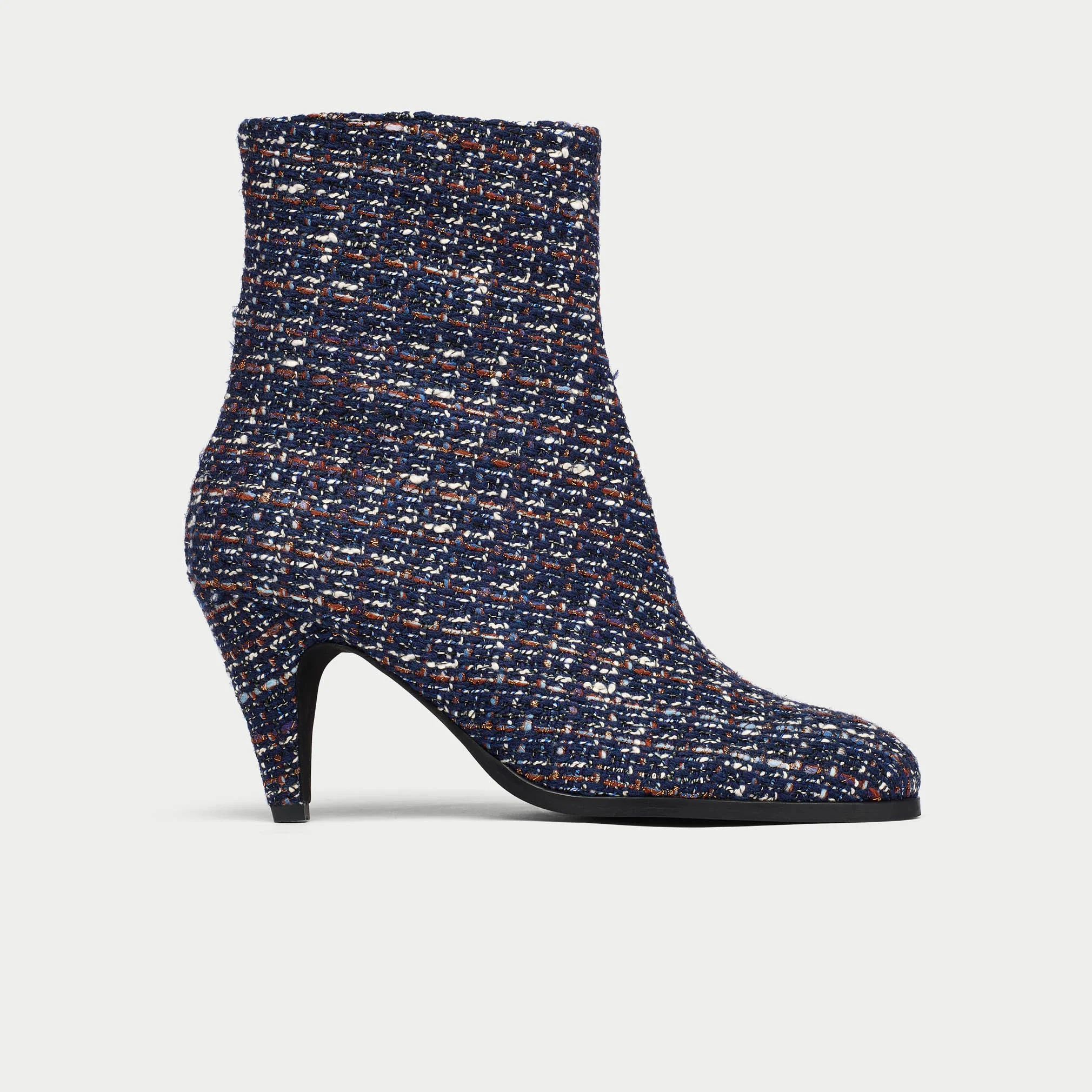 Maya - Navy Tweed Boots - Image 8
