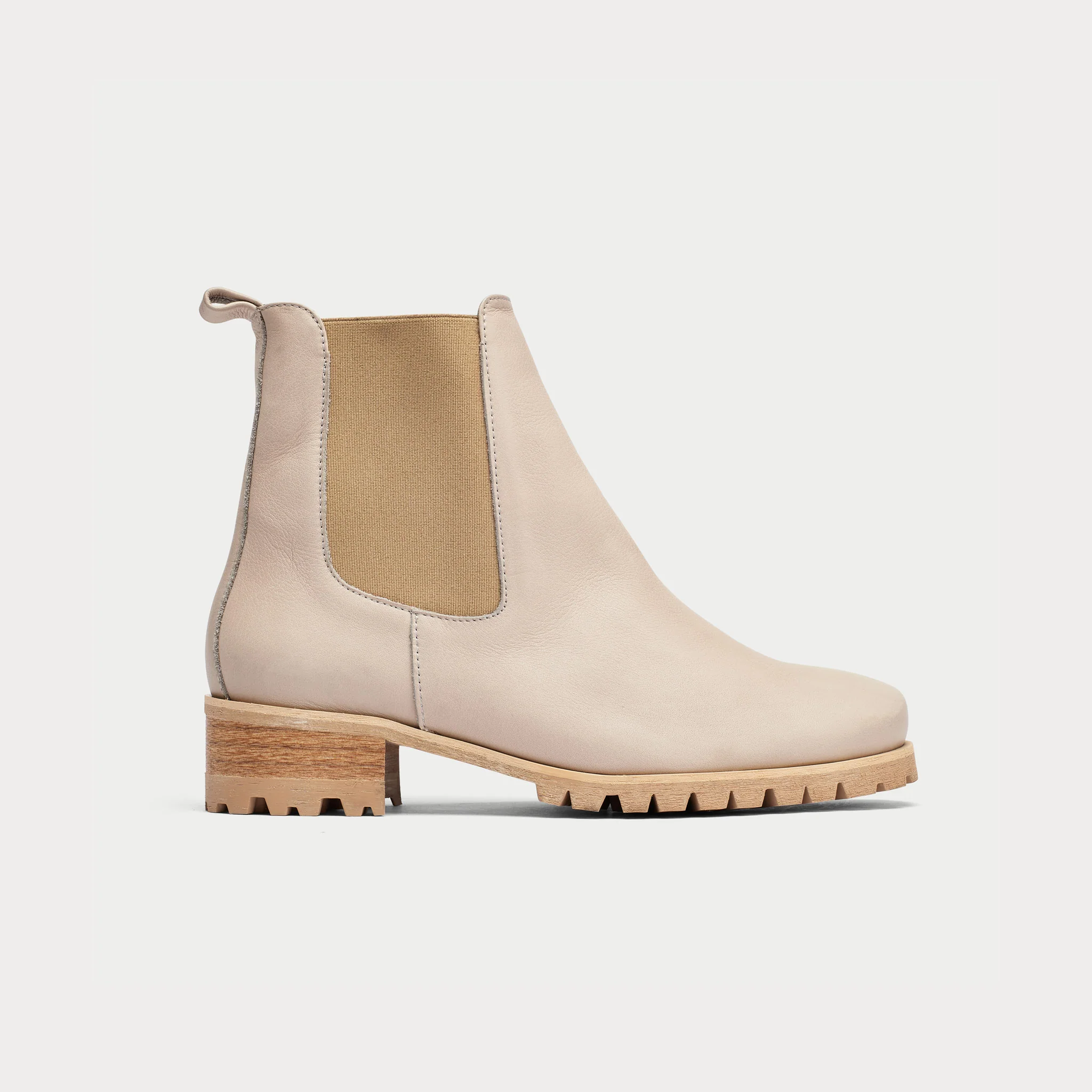 Miranda - Neutral Leather Boots - Image 2