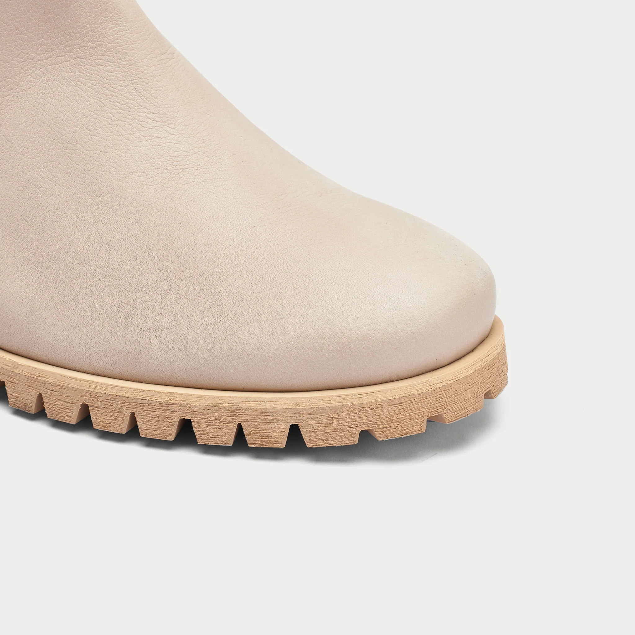 Miranda - Neutral Leather Boots - Image 9
