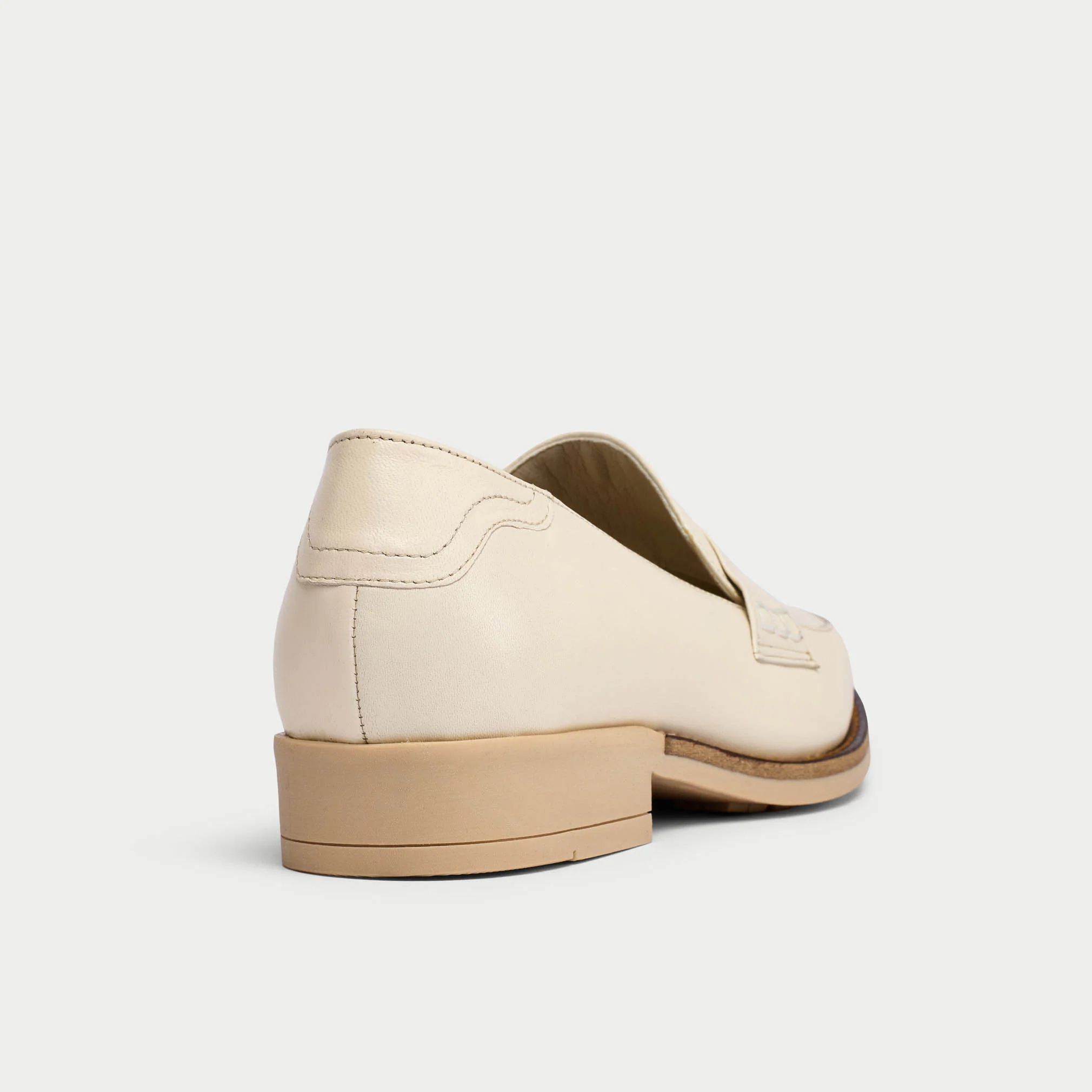 Nadia - Latte Leather Loafers - Image 3