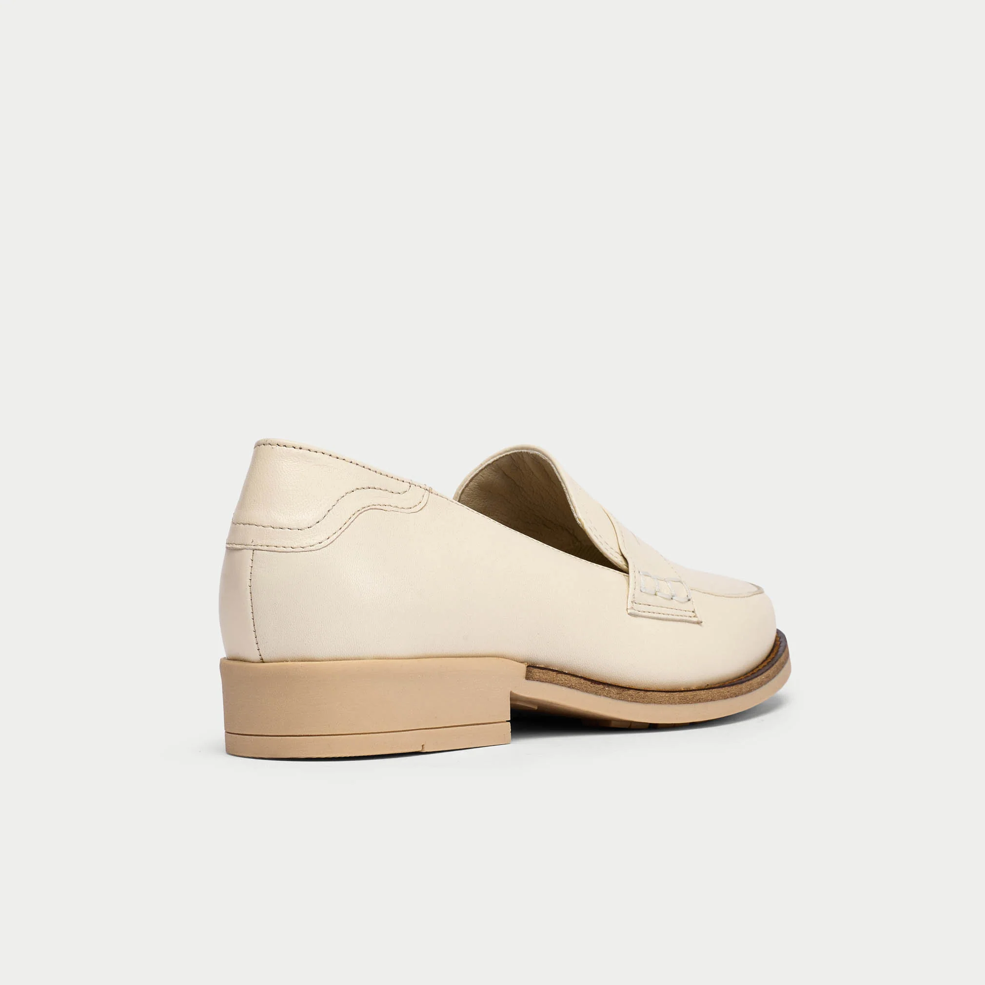 Nadia - Latte Leather Loafers - Image 6