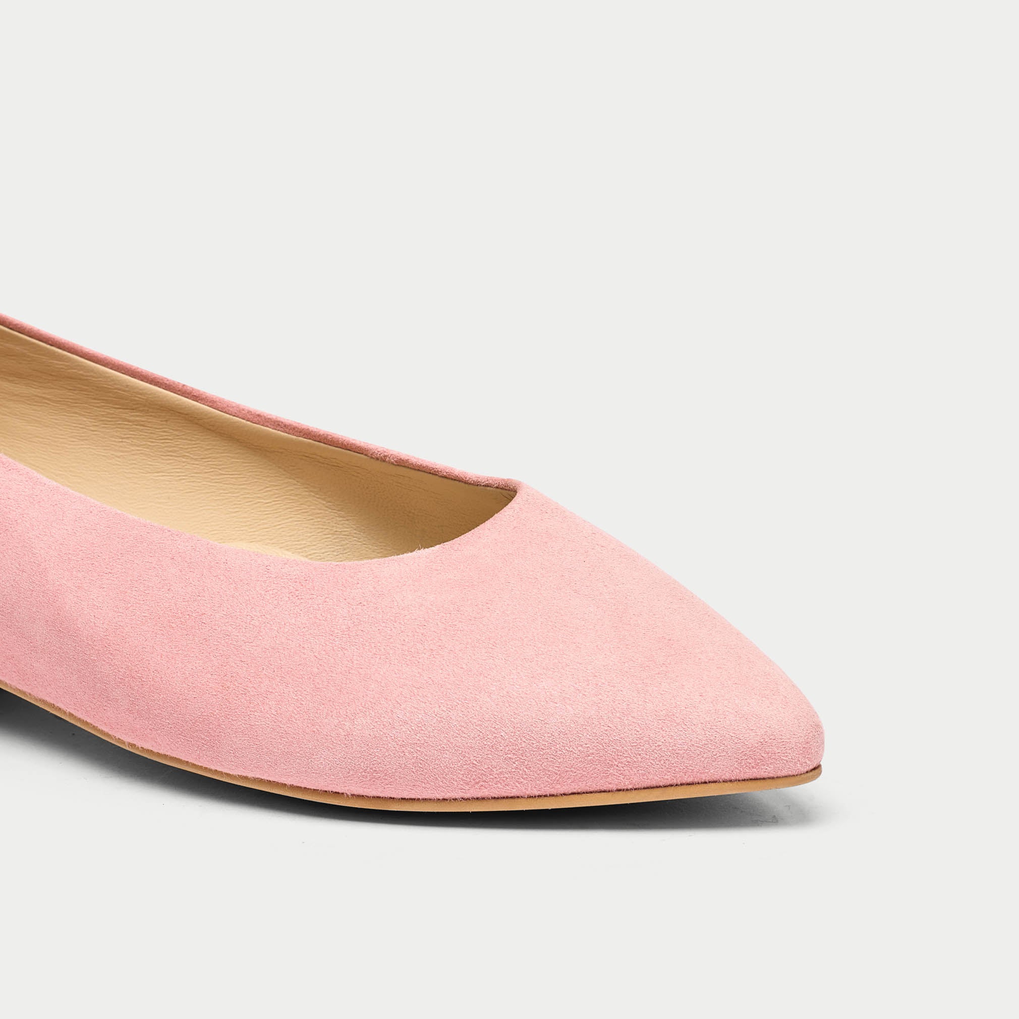 Pippa - Pink Suede Ballerinas - Image 5