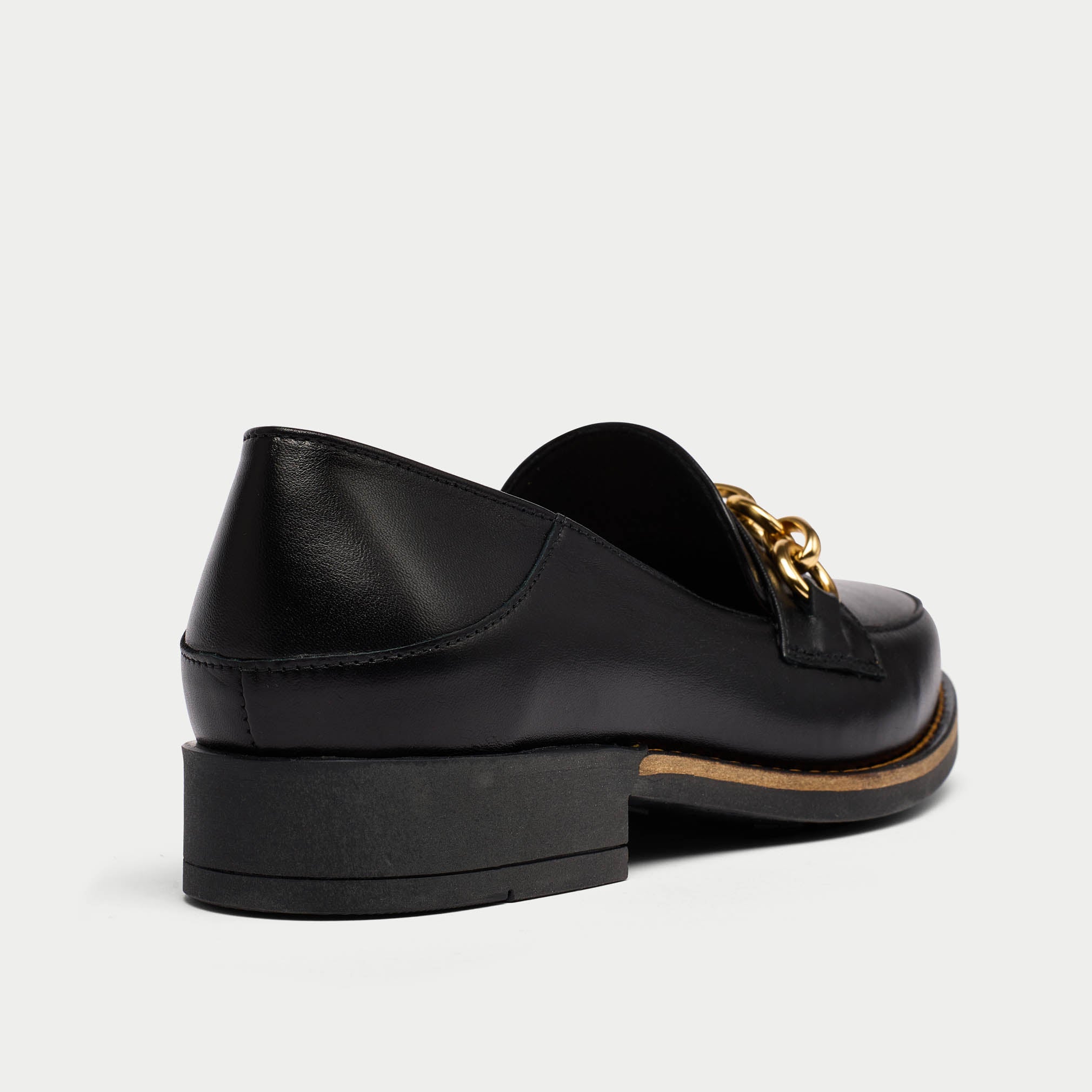 Rebecca - Black Leather Loafers - Image 3