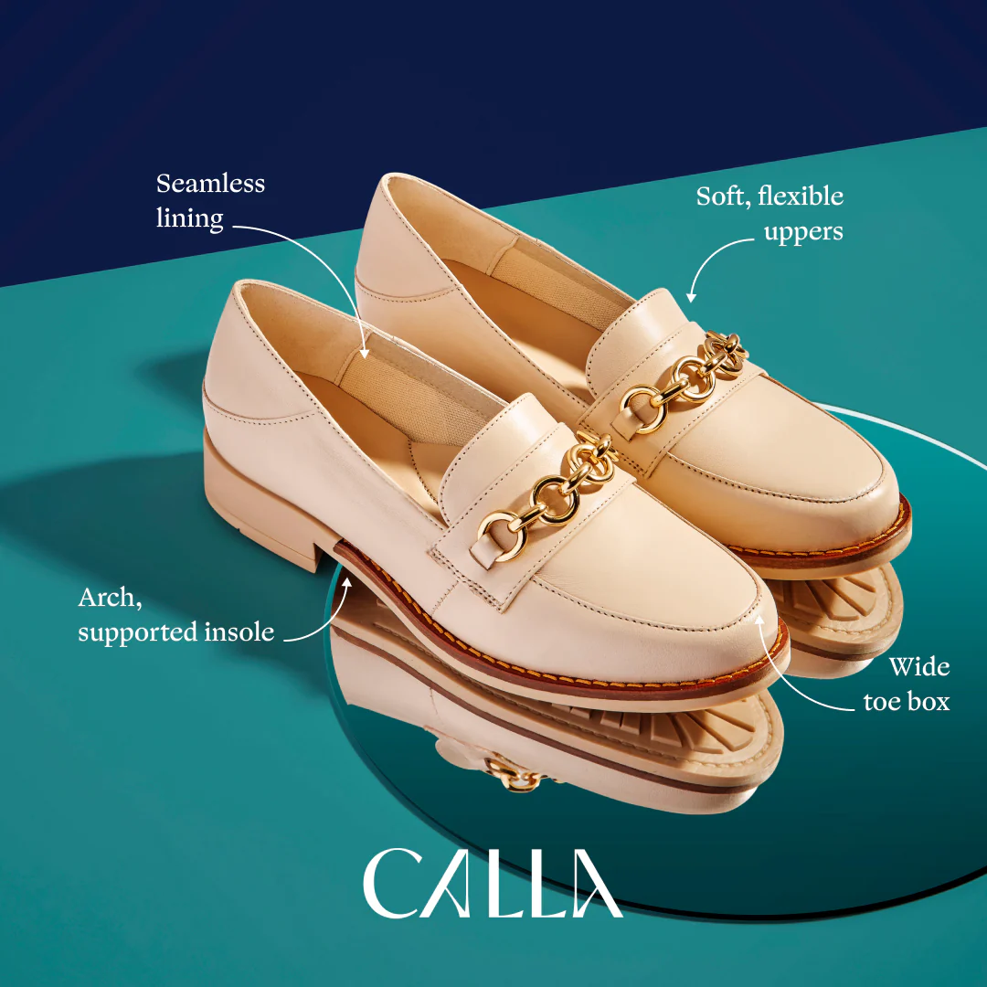 Rebecca - Neutral Leather Loafers - Image 4