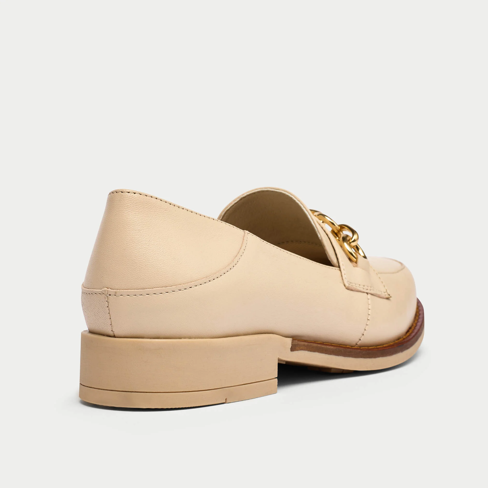 Rebecca - Neutral Leather Loafers - Image 6