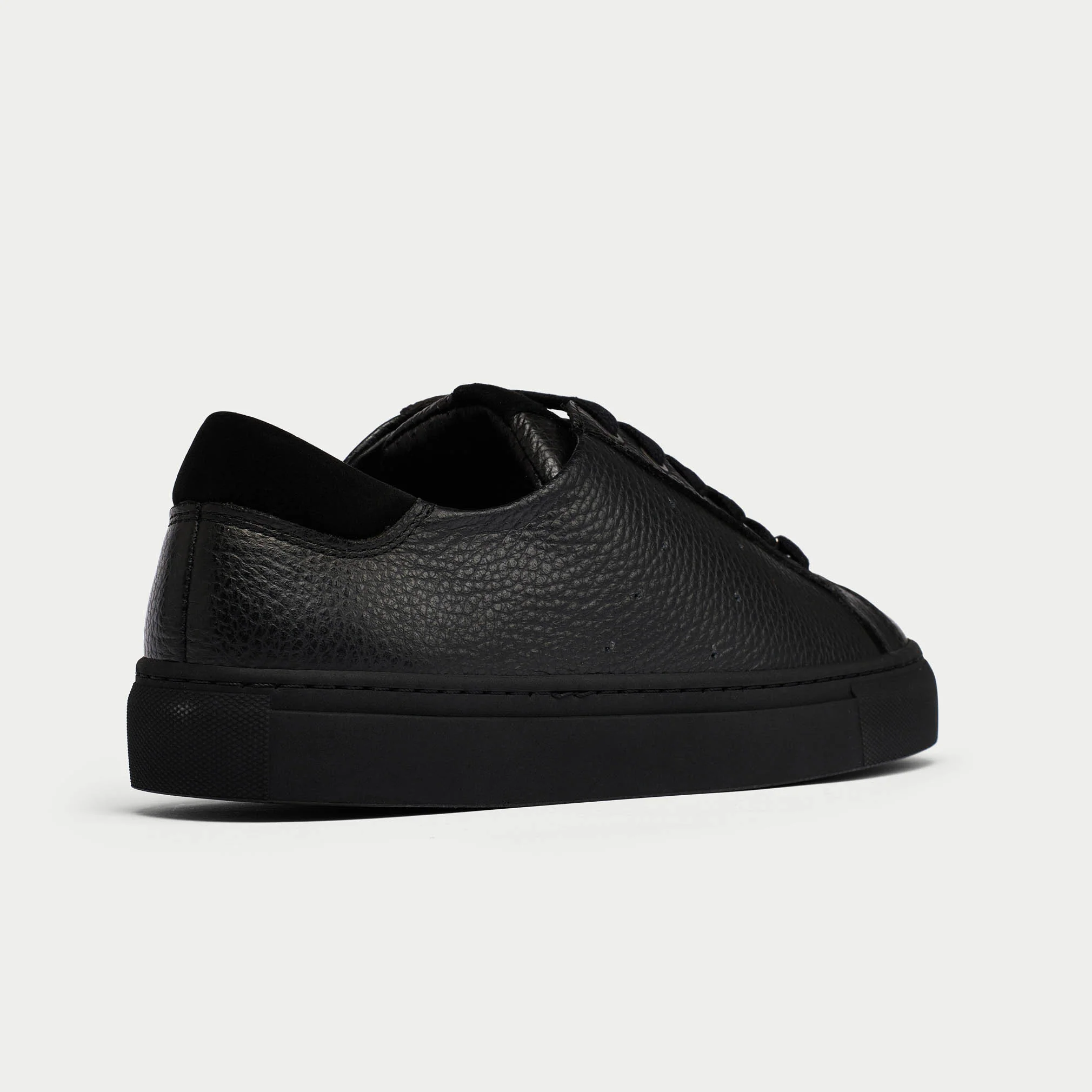 Star - Black Leather & Suede Wide Fit Sneakers - Image 5