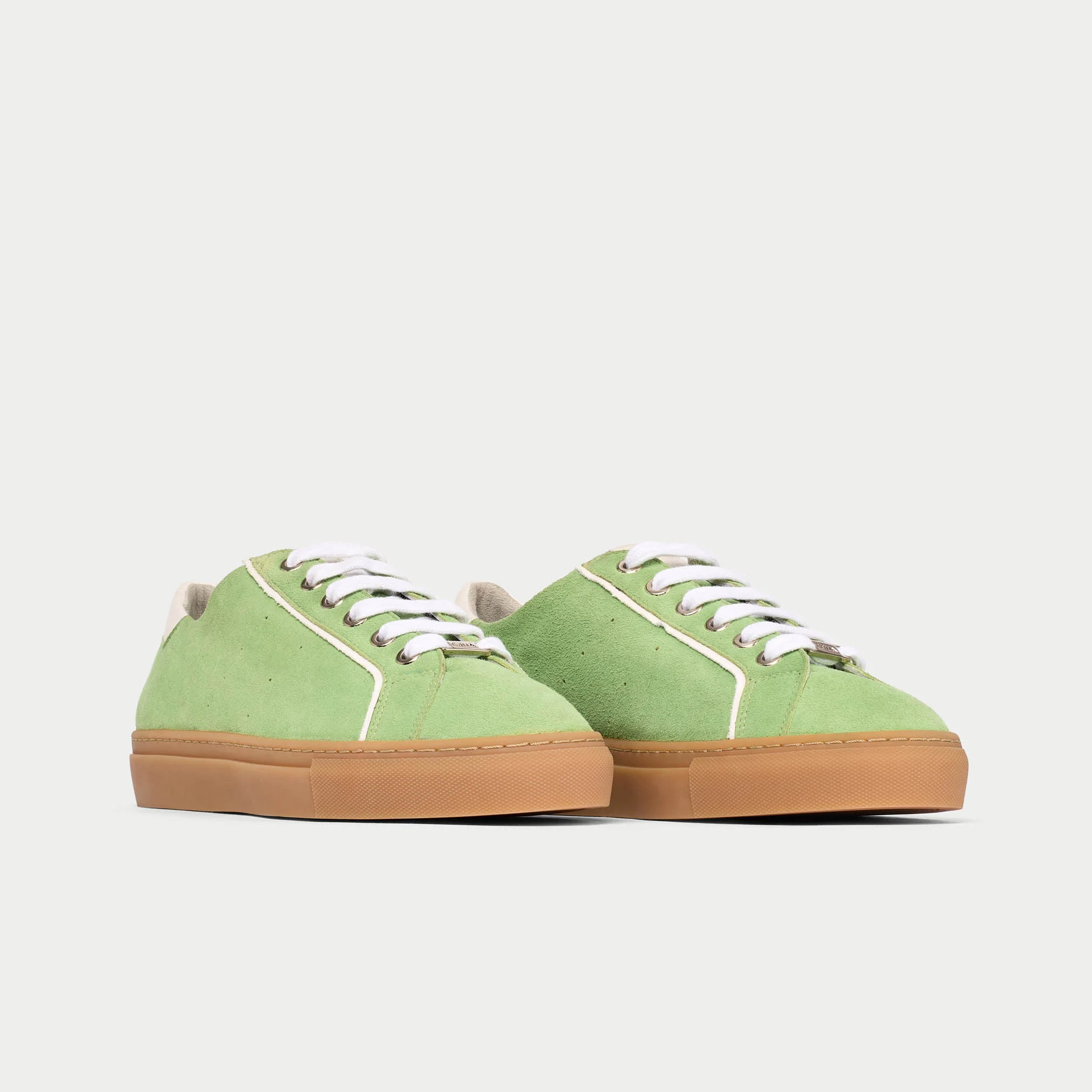 Star - Matcha Suede Wide Fit Sneakers - Image 4
