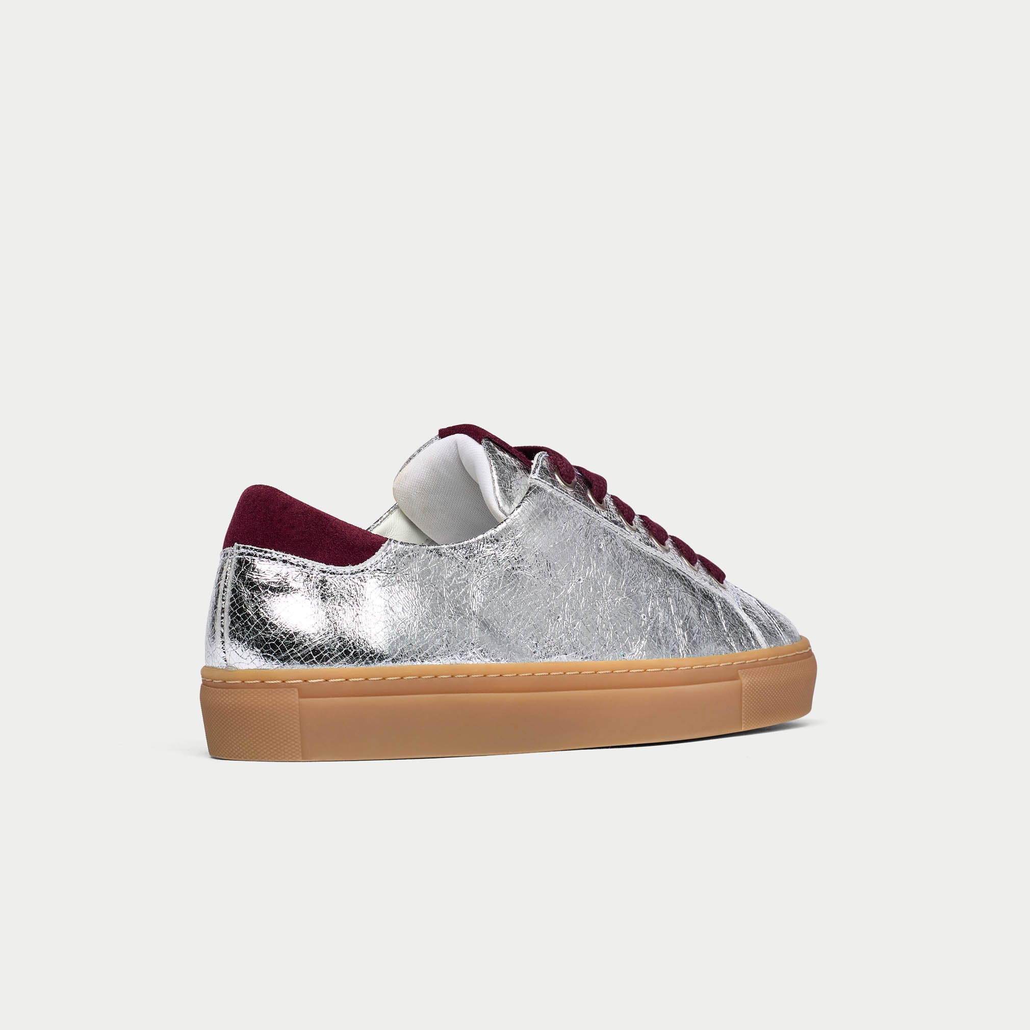Star - Silver & Cherry Wide Fit Sneakers - Image 8